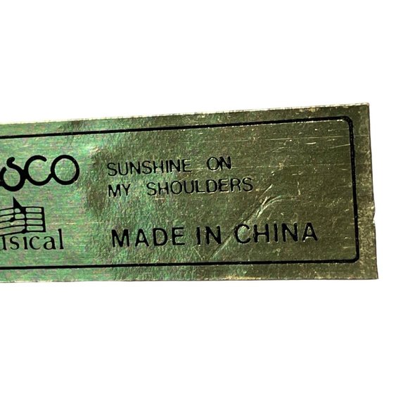 Working Vintage Enesco Music Box Teapot and Easter Bunny - Picture 9 of 10